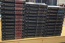 Full Set Britannica Encyclopaedia Hardback Leather Books 1989 15th Edition