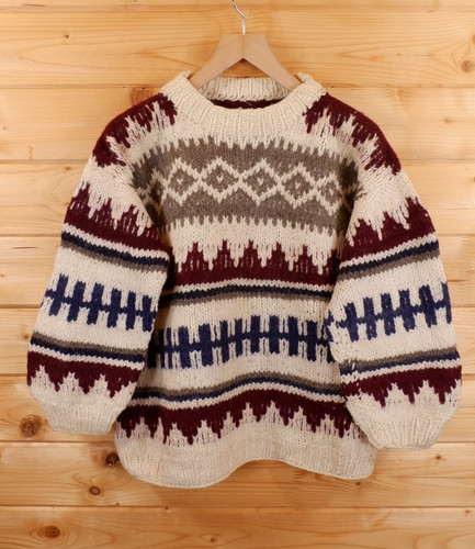 Vintage wool aztec cowichan - wool,