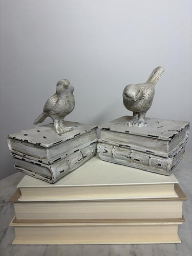 Shabby chic bird book - shabby,