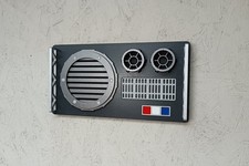 3D Sci-Fi Control Panel Wall