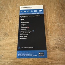 Stagecoach Oxford: Witney area bus routes timetable 5 October 2025 edition NEW