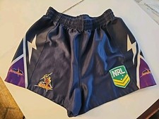 ●MELBOURNE STORM● NRL OFFICIAL EMBROIDERED~SHORTS~SIZE UK AGE 14