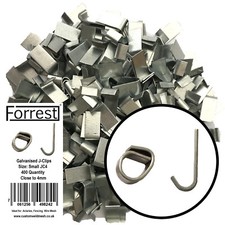 J-clips Aprox 400, fencing, aviary’s, wire mesh, cage making, traps, Heavy Small
