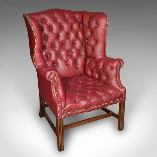 Antique fireside wing back - fireside,