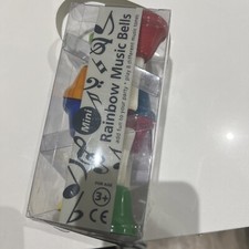 Set of 8 Rainbow Music Bells party game Jingle Musical Instrument Handbells Gift