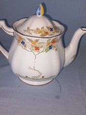 1930s  STANDARD CHINA  TEAPOT  - Hand Painted Flowers-3166