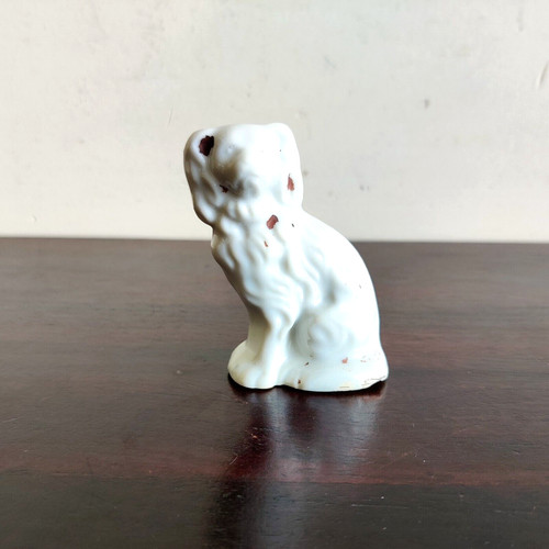 1930svintage porcelain dog - porcelain,