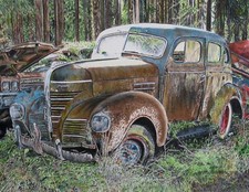 Classic Car Art, Salvage Yard