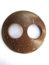 Hawaiian Hawaii Hand Made Coconut Sarong Pareo Buckle Clip ~ ROUND QTY ( 3 )