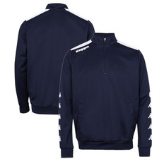 Kappa Men's 1/4 Zip Blue & White Quarter Zip Sweatshirt - New