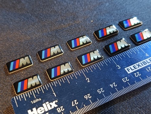 10x bmw m - (19x11mm), 'm'
