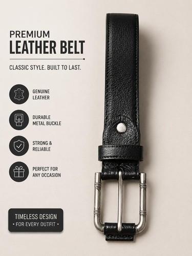 Men genuine leather - men's, belt
