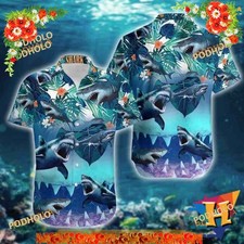 Shark Tropical Christmas
