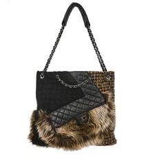 Chanel  Black Calfskin Tweed