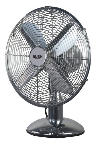 Chrome desk fan inch - desk, 12