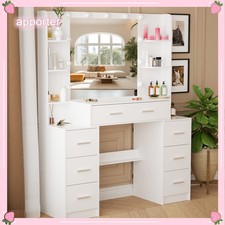 White vanity set with led - vanity,