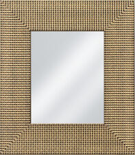 Wooden Mosaic Framed Mirror Gold, Champagne or Silver Athena Range Bathroom