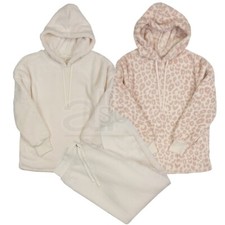 New Ladies ex M S Soft Chunky Fur Fleece Winter Warm Loungewear Pyjama Top Size