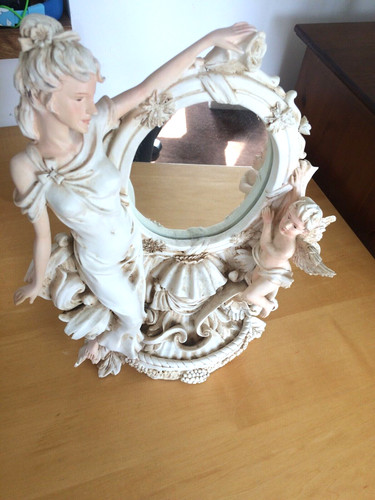 Academy mirror figurine - mirror, resin