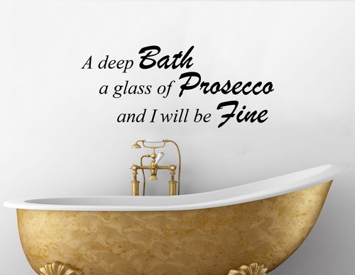 Deep bath glass of - glass,