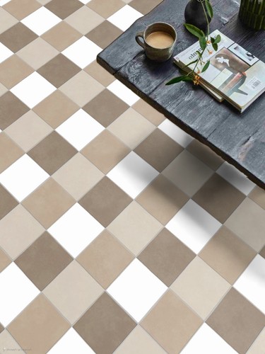 Check tile effect cushioned - effect,
