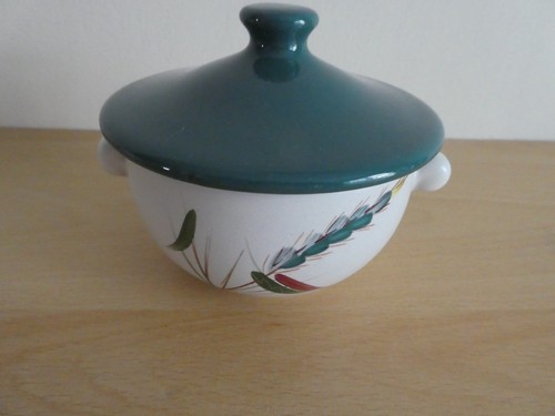 Denby green wheat - lidded, soup