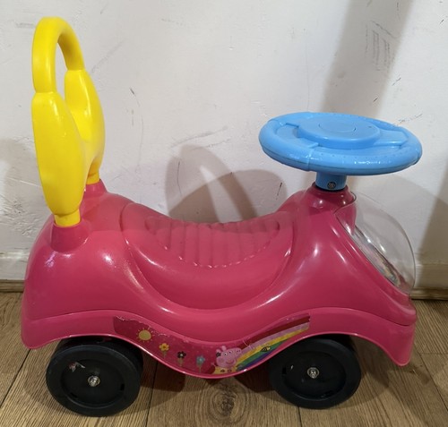 Pink ride toy peppa - on, car