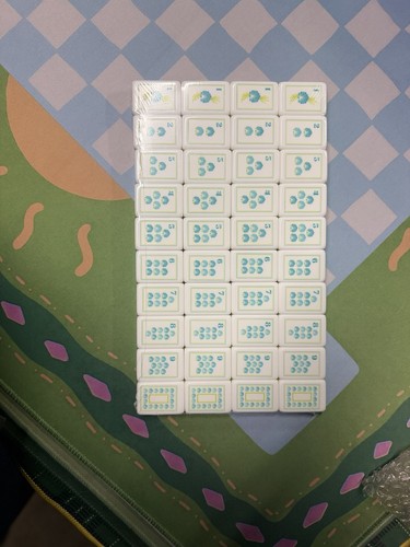 160 mahjong playing tiles - playing,