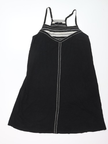 Next womens black linen - black,