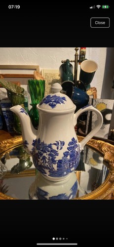 Vintage blue and - blue, willow