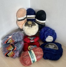 Bundle Of Mohair Yarn Balls Pirouette, Allander, Paccia, Robin, Milan Tricot Etc