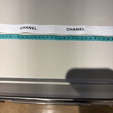 Authentic Chanel White Fabric Ribbon | Luxury Designer Ribbon 90cm X 2.5 Cm
