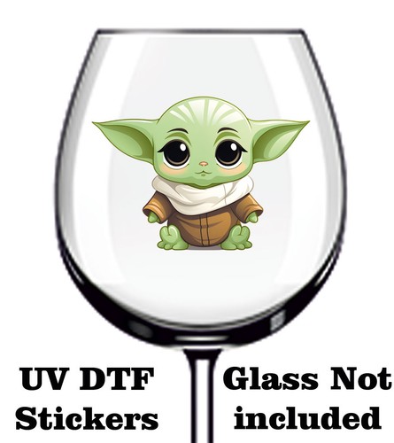 Colourful baby yoda dtf - colourful, uv-dtf