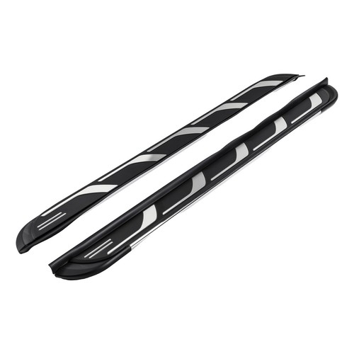 Aluminium black side steps bar - side,