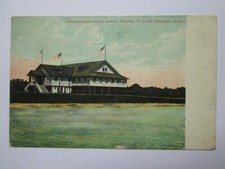 Wequetequock Casino between Westerly R.I. & Stonington Conn USA Postcard O12