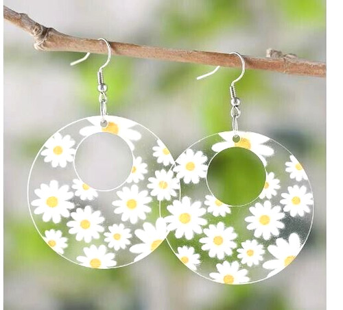 Large acrylic daisy flower - large,