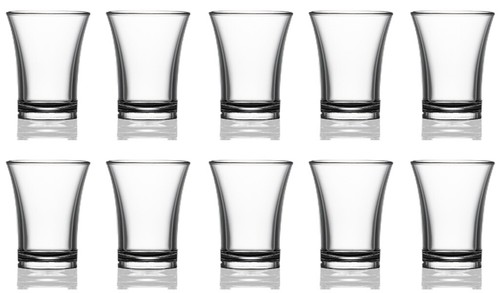 Plastic shot glasses 25ml - plastic,