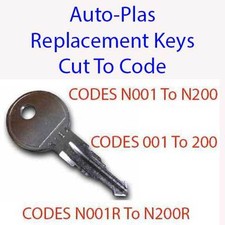 Auto-Plas Car Vehicle Roof Box, Bars, Cycle Rack Replacement Key Cut to Code