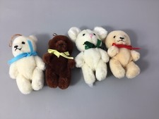 Miniature Vintage Dakin Jointed Teddy Bear X3 And Miniature Dakin Mouse 1980’s