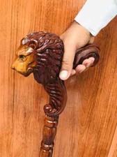 Handmade Lion Head Wooden