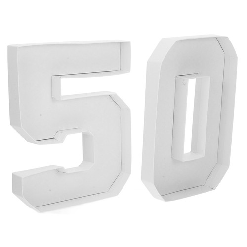 Pcs number cutouts cardboard - number,