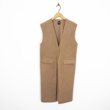 Zara Bouclé Long Vest Jacket