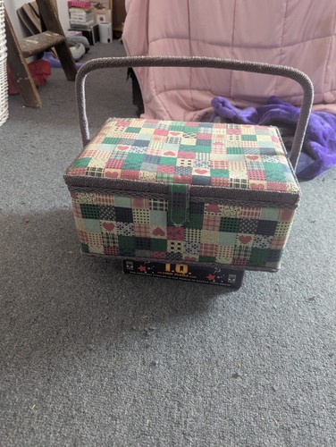 Vintage large wooden sewing - wooden,