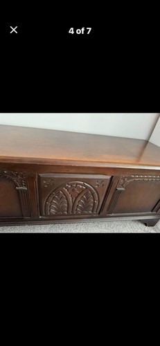 Antique carved wooden storage - antique,