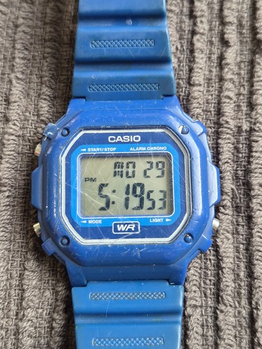 Casio 108wh blue digital - casio,