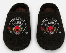 Stranger Things Mule Slippers Hellfire Club Fleece Slippers Mens