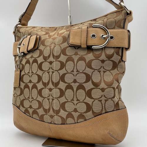 Coach canvas shoulder - canvas, bag