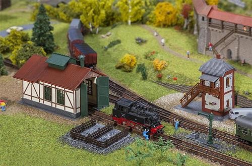 Faller branch line - line, shed