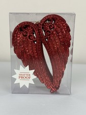 Set of 3 Red Angel Wing