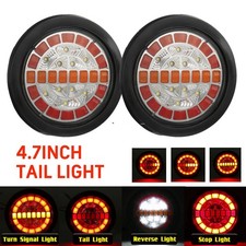 2X Round LED Tail Light Turn
